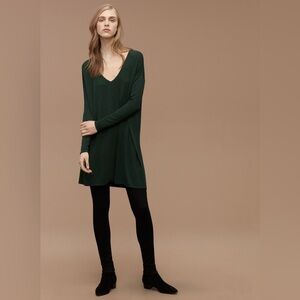 Wilfred Gail Dress Deep Green Long Sleeve
